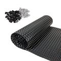 Windhager Set of 100 (dimpled Sheet 6.5 x 0.9 m galvanised mounting Nails 3.5 x 30 mm with Sealing Washer: 22 mm) Textured foil and Fixing Set, Black Silver, 1