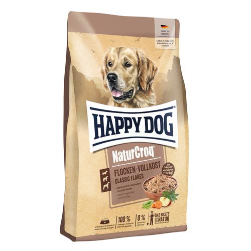 10kg Happy Dog Premium NaturCroq Flocken Vollkost Hundefutter trocken