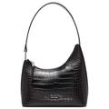 Calvin Klein Women's Holly Top Zip Shoulder Bag, Black Croco, One Size