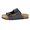 Pantolette LICO "Pantolette Bioline Man Soft", Gr. 45, grau, Synthetik, Schuhe
