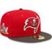 Men's New Era Red/Pewter Tampa Bay Buccaneers Super Bowl LV Letterman 59FIFTY Fitted Hat