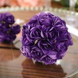 Efavormart 144 Paper Mini Purple Flower Roses For Wedding Bouqets Decorations
