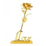 Handmade 24K Gold Plated Rose Flower Creative Mother s Day Valentine s Day Gift Party Home Decoration Flowers