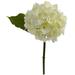 Nearly Natural 2189-S12-CR 12 in. Hydrangea Artificial Flower Cream - Set of 12