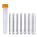 20pcs Non-sharp Large-eye Stitching Needles for Leather Craft Projects with Storage Bottle
