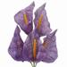 Efavormart 25 Burlap Large Calla Lily Flowers for DIY Wedding Bouquets Centerpieces Party Home Decorations Wholesale - Lavender