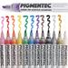 Milltown Merchants - Chisel Tip Acrylic Paint Markers - Set of 12 - Quick Dry Waterproof Paint Supplies