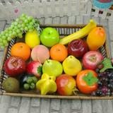 Ludlz Fake Fruit Artificial Realistic Lifelike Decorative Foam Fruits & Vegetables 1PCS Artificial Fruit Apple Banana Orange Lemon Lifelike Photography Prop Home Decor Hand Made Home