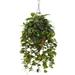 Nearly Natural Vining Mixed Greens with Cone Hanging Basket