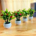 Ludlz Artificial Flowers Fake Fake Plants Wedding Bridle Bouquet Outdoor Home Office Christmas Decor Plant Pot Hibiscus Flower Hotel Garden Decor Plastic Colorful Imitation Flower Pot for Home