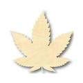 Unfinished Wood Marijuana Leaf Shape - Cannabis - Pot - Leaves - Craft - up to 24 DIY 7 / 1/8