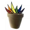 Artificial Agaves Aloe Potted Plants Mini Agave Acrylic Aloe Vera Potted Plant Decorative Ornament for Home Garden Yard Outdoor