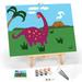 Ledgebay Beginners Paint by Number Kit - PBN Art Set with Wood Handle Paint Brushes Instructions Sets Paint by Numbers for Kids Childrens PBN Kit Include 12 x 16 Framed Canvas