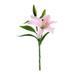 PhoneSoap Artificial Lily-flowers With 1 Full-bloom Flower Heads And 2 Buds Wedding Party Office Home Decor B