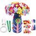 AAOMASSR Flower Craft Kits DIY Vase Craft Project with Buttons and Felt Flowers Make Your Own Flower Bouquet Fun Gift for 4-9 Years Boys and Girls