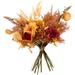 2 Pack Artificial Fall Flower Bouquet Fall Wedding Bouquet for Wedding Bridal DIY Bouquet Home Decor Centerpieces(Orange Color Scheme)