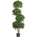 Nearly Natural 69 Sweet Bay Topiary with 4 Balls Artificial Tree