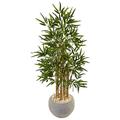 Nearly Natural 5802 4 ft. Artificial Bamboo Tree in Sand Colored Bowl