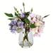 Vickerman Everyday Artificial Hydrangea Bouquet 8 - Premium Faux Floral Decor for Wedding or Everyday Arrangements - Maintenance Free Hydrangea Flowers