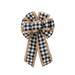 Baywell Large Christmas Buffalo Plaid Bows Burlap Bowknot Handmade Burlap Decorative for Christmas Tree Festival Holiday Party Decoration Supplies 12*7in