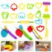 Yous Auto Play dough Set for Kids 20 PCS Play Dough Tools Kit Playdough Tools and Cutters Modelling Sets Plastic Clay Accessories Colorful Rollers Extruders Kit Model Christmas Gift