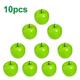 JINGT 10Pcs Large Artificial Fake Red Green Apples Fruits Kitchen Home Food Decor Christmas Halloween