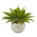Nearly Natural 24in. Agave Artificial Plant in Sand Colored Bowl