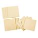 12 Pieces 80mm Wooden Square Shape Ply Blank Shapes Rectangle