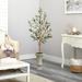 Nearly Natural 57 Olive Artificial Tree in Sand Colored Urn