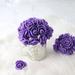 Efavormart 48 Roses | 4 Tall Purple Real Touch Artificial DIY Foam Rose Flowers With Stem Craft Rose Buds