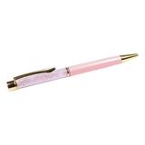 Xyer 2 Pcs Fluent Write Ballpoint Pen Smooth Natural Comfortable Grip Faux Crystal Rollerball Pen for Classroom