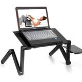 SamyoHome 360Â°Folding Adjustable Laptop Notebook Desk Table Stand Bed Tray W/Mouse Tray