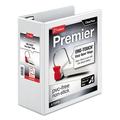 Cardinal Premier Easy Open Clearvue Locking Slant-D Ring Binder 3 Rings 4 Capacity 11 x 8.5 White