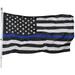 FRF 3x5 Thin Blue Line American Flag - 3 x 5 Blue Stripe American Matter Police Flags - USA Honoring Law Enforcement Officers Banner Flags Outdoor Indoor