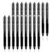 18 Black Retractable Erasable Gel Pens Clicker Fine Point(0.7) Make Mistakes Disappear Premium Comfort Grip Black Ink for Planners Note Taking and Crossword Puzzles by Vanstek
