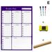 Erasable Calendar for Fridge Magnetic Whiteboard Calendars Monthly/Weekly Planner Weekly Organizer Daily Notepad New