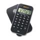 Victor 900 Handheld Calculator Protective Hard Shell Cover Big Display Independent Memory Dual Power - 0.55 - 8 Digits - LCD - Battery/Solar Powered - 0.3 x 2.5 x 4.3 - Black - Rubber - 1 Each