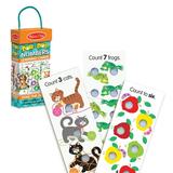 Melissa & Doug Poke-A-Dot Jumbo Number Learning Cards - 13 Double-Sided Numbers Shapes and Colors Cards with Buttons to Pop