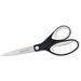 Kleenearth Soft Handle Scissors 8 Long 3.25 Cut Length Black/gray Straight Handle | Bundle of 2 Each