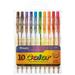 BAZIC Ballpoint Pen 10 Color Retractable Pens 1.0 mm (10/Pack) 1-Pack