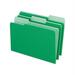 Colored File Folders 1/3-Cut Tabs Legal Size Green/Light Green 100/Box