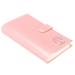 Uxcell Plastic Business Card Holder Portable Binder Book Name Card Organizer Pink 1Pack