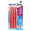 Paper Mate Flair Felt Tip Pens Medium Point (0.7mm) Red 4 Count
