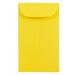JAM Paper & Envelope #6 Coin Envelopes 3 3/8 x 6 Yellow 1000/Carton