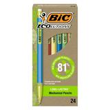 BIC Ecolutions Mechanical Pencils 81% Recycled Plastic Assorted Barrels 24-Count
