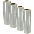 BM Paper 4 Rolls BM 18 x 1500 80 Gauge Pallet Wrap Pre Stretch Film Hand Shrink Wrap