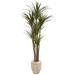 Nearly Natural 68â€� Giant Yucca Artificial Tree in Planter UV Resistant (Indoor/Outdoor)