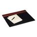 Desk Pad With Wood Pencil Ledge- Mahogany