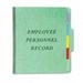 Vertical Personnel Folders- 1/3 Cut- Top Tab- Letter- Green