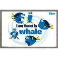 Disney Pixar Finding Dory - Whale Wall Poster 14.725 x 22.375 Framed